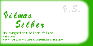 vilmos silber business card